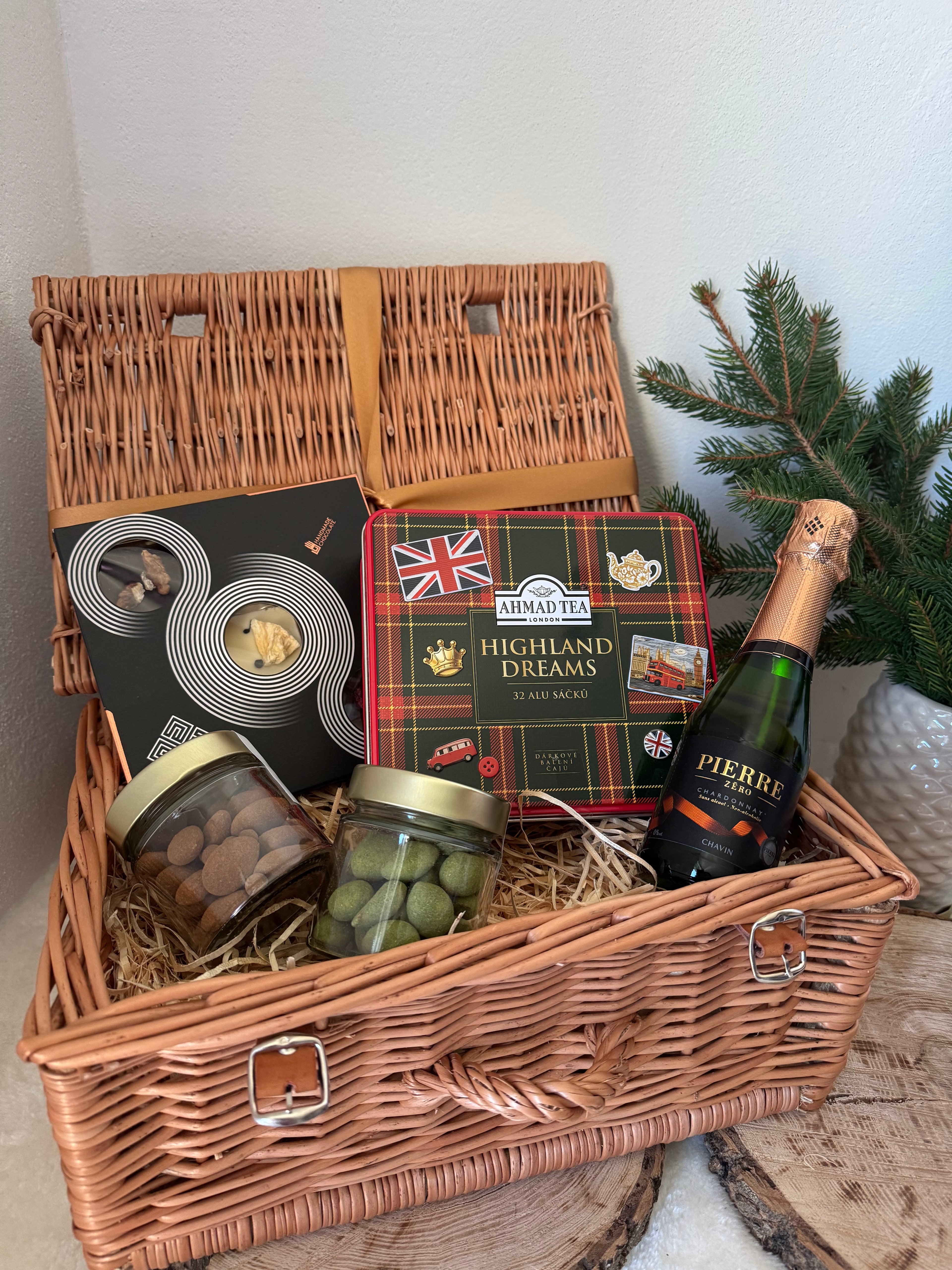 Darčekový kôš M - Čaj a Čokoláda
