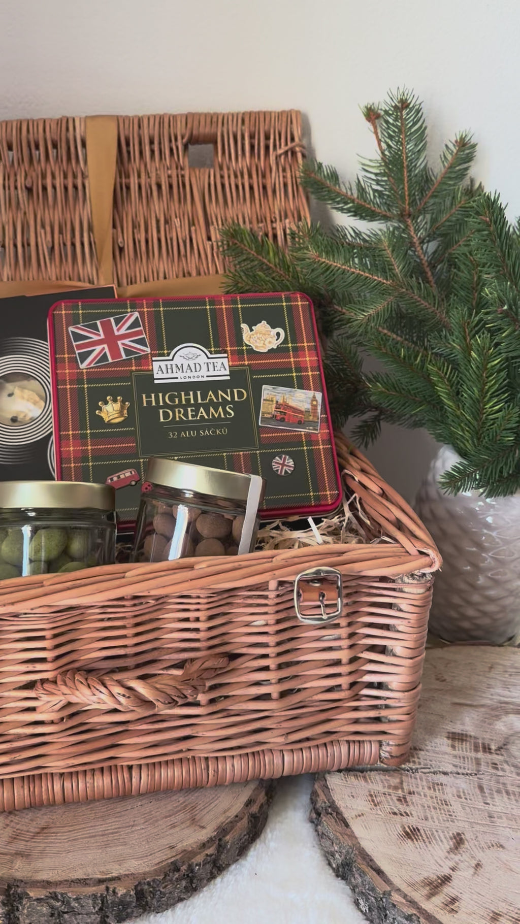 Darčekový kôš M - Čaj a Čokoláda
